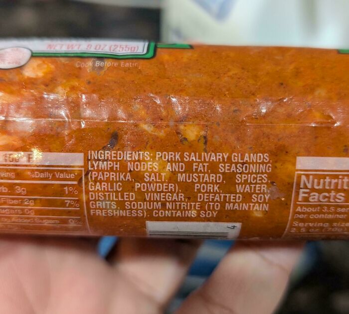 My Chorizo is Made of Salivary Glands and Lymph Nodes – Yikes!