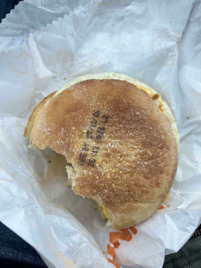 My English Muffin Has an Expiration Date Stamped Right on It – Fancy!