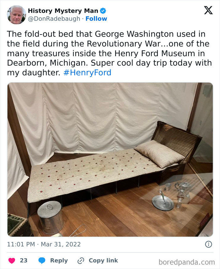 Check Out George Washington's Fold-Out Bed—Camping Like A Boss During The Revolution