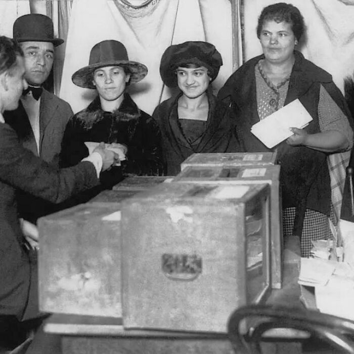 Women Casting Their Votes For The First Time In The USA, NYC 1920—Girl Power Unleashed