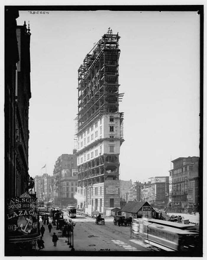 Times Building Under Construction, 1903—Sky’s The Limit!