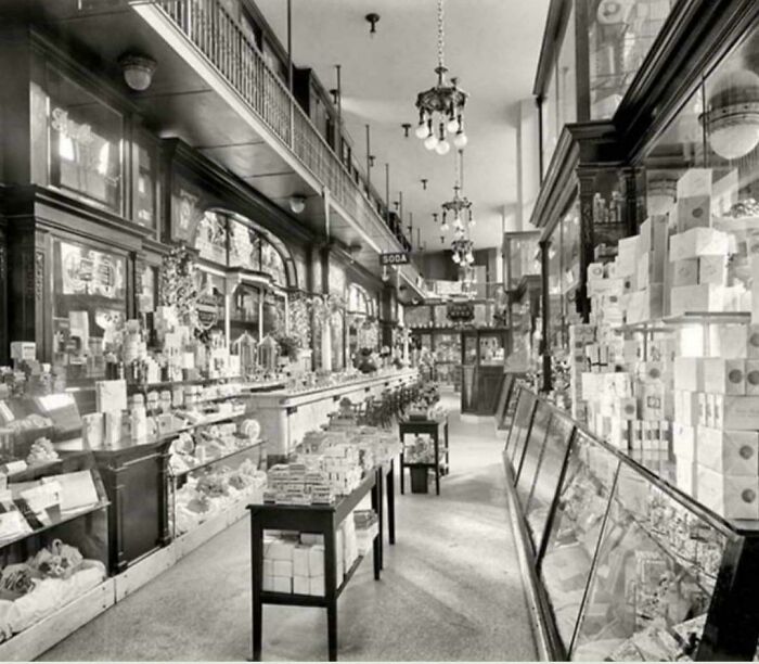 Drug Store Gracing Penn Station In 1910—Old School Shopping