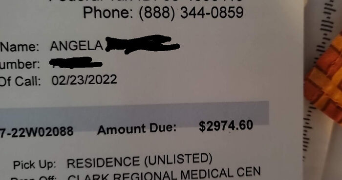My Ambulance Bill for the One I Never Needed