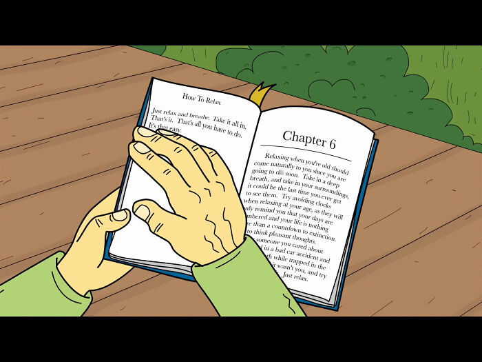 Cartoon Screenshot? It’s Grandpa From Mr. Pickles!