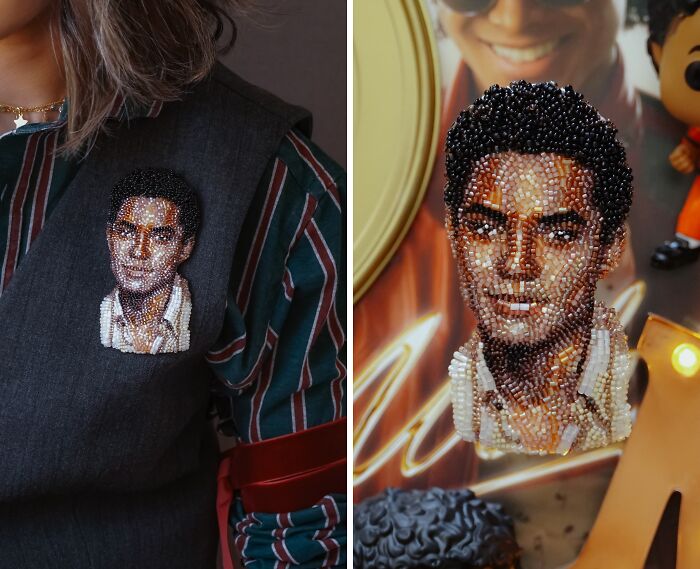 Wait, They Made Tiny Bead Portraits of Ariana Grande?!