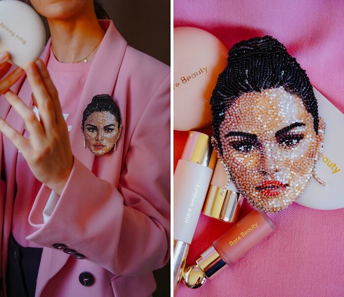 Wait, They Made Tiny Bead Portraits of Ariana Grande?!