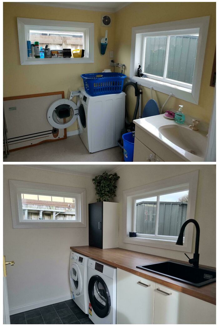 Laundry Reno That Makes Doing Chores Less Tragic