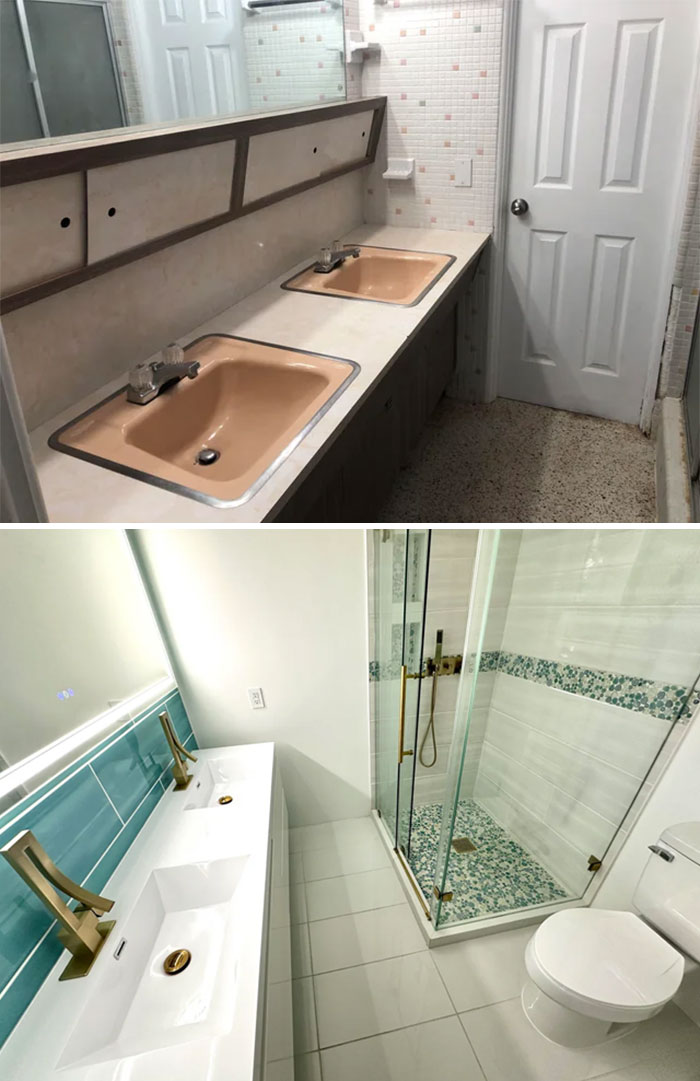 No Experience Bathroom Reno – But Look at That Glow Up!