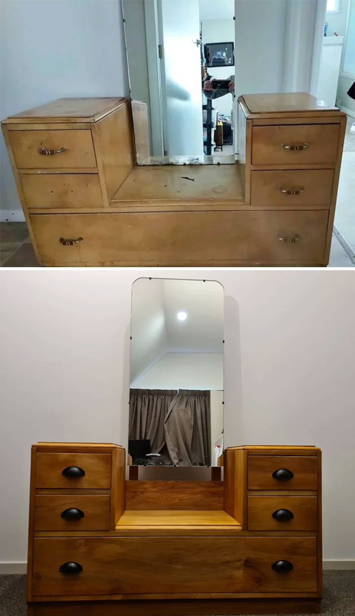 Latest Furniture Upcycle – Old to Bold
