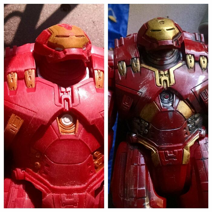 Repainted a Hulkbuster Toy and Made It Even Cooler