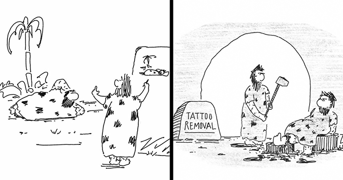 30 Caveman Comics That Hilariously Mix Stone Age and Modern Mess-Ups