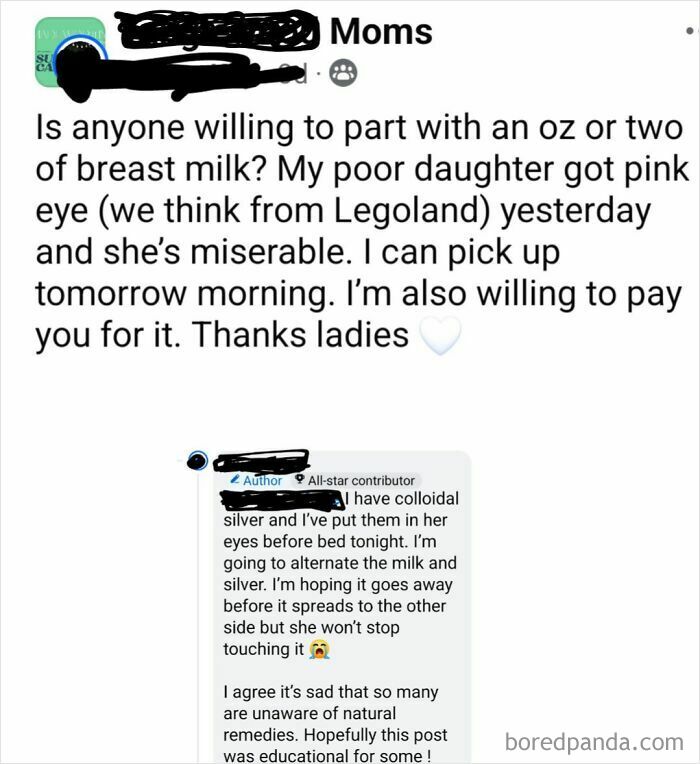 Fetching Stranger’s Breast Milk To Cure Toddler’s Pink Eye? Yep, That Happened