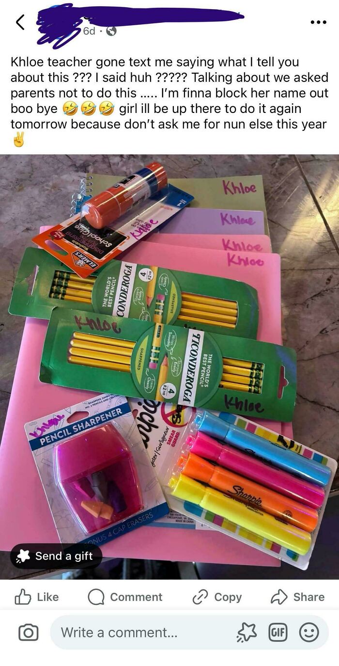 Running Out Of Supplies? Wait Till The Teacher Hears About The "Stash"
