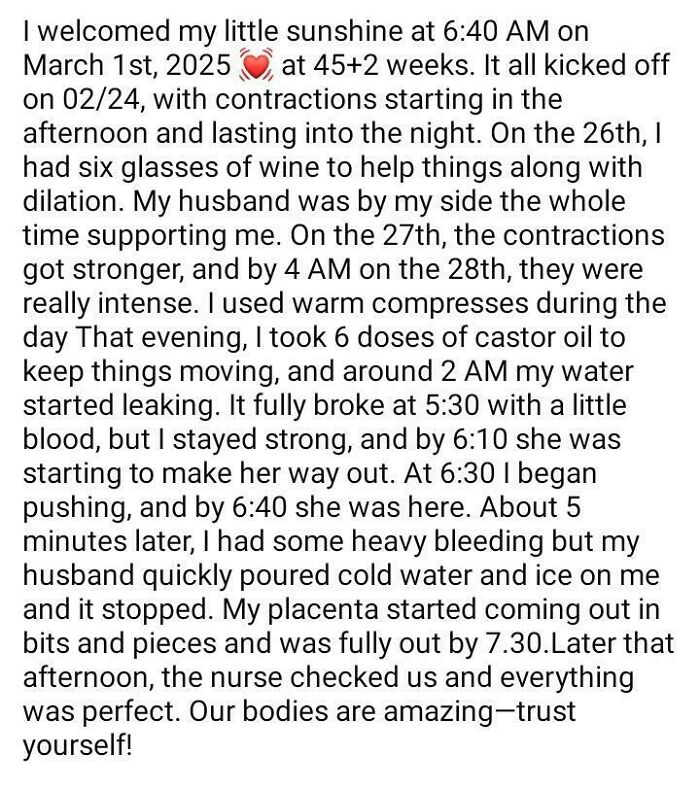 Homebirth At 45+2 Weeks… Of Course