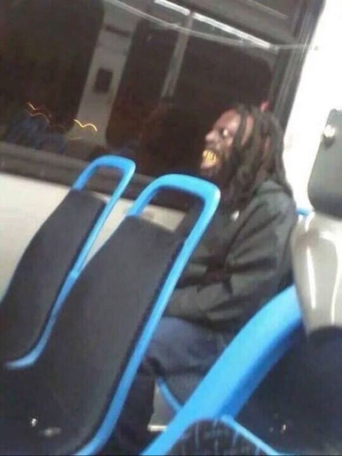 Creepy Guy on the Bus Giving Me the Heebie-Jeebies