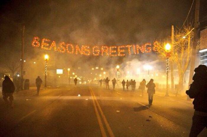 Seasons Greetings from the Ferguson Riots – Intense Shot