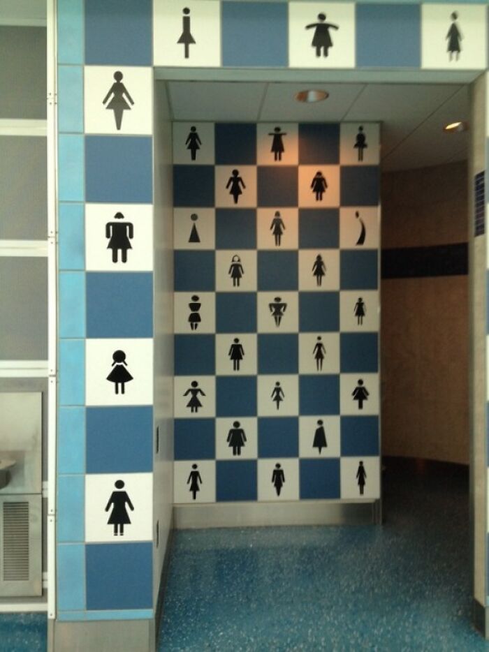 Jacksonville Airport Bathroom Welcomes All Shapes (Really!)