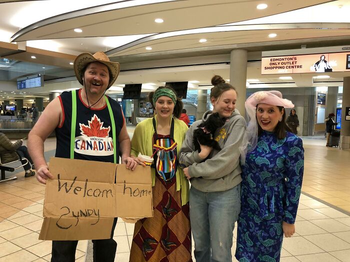 Time To Embarrass Our Daughter At The Airport, Because Why Not?