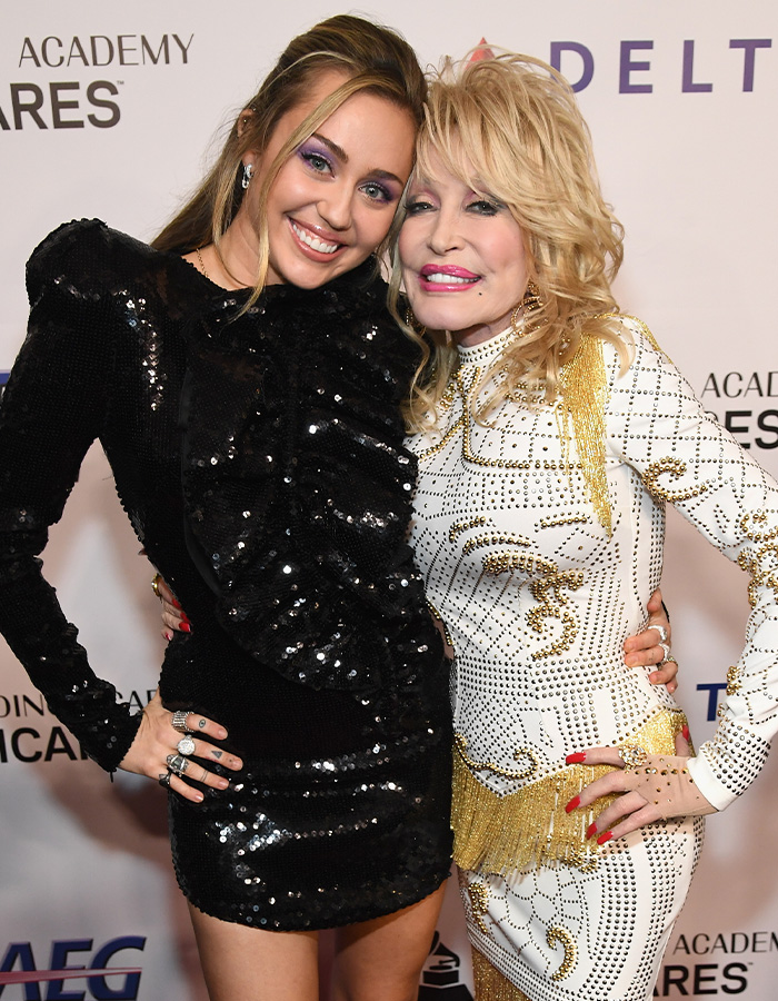 Miley’s Godmother Dolly Parton Was Basically Family (and Forever a Star)