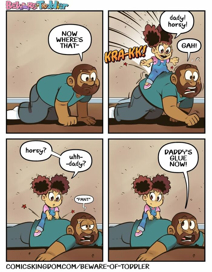 This Dad vs. Toddler: 30 Comics That Show Total Chaos and Cuteness