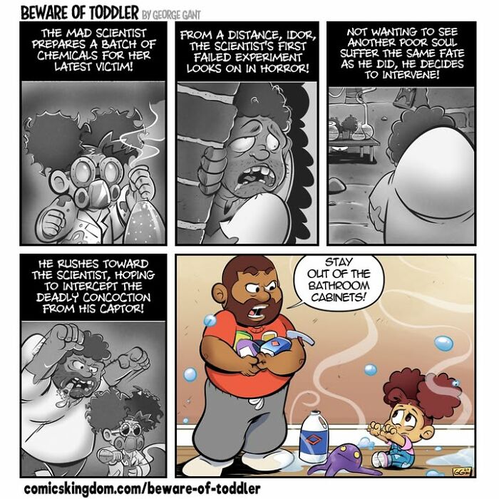 This Dad vs. Toddler: 30 Comics That Show Total Chaos and Cuteness