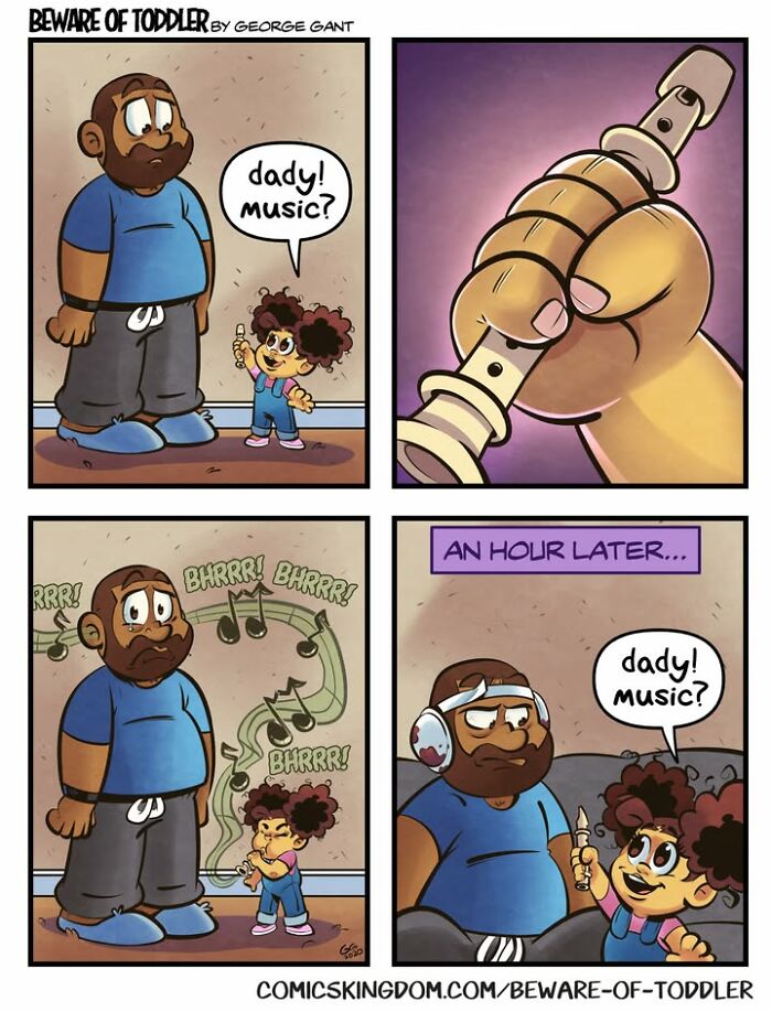 This Dad vs. Toddler: 30 Comics That Show Total Chaos and Cuteness