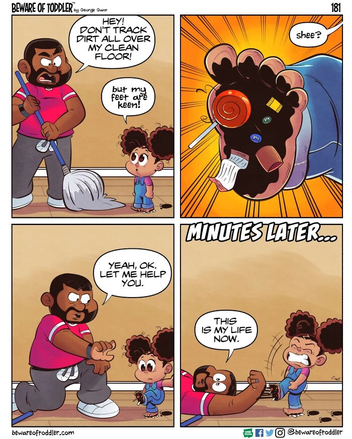 This Dad vs. Toddler: 30 Comics That Show Total Chaos and Cuteness