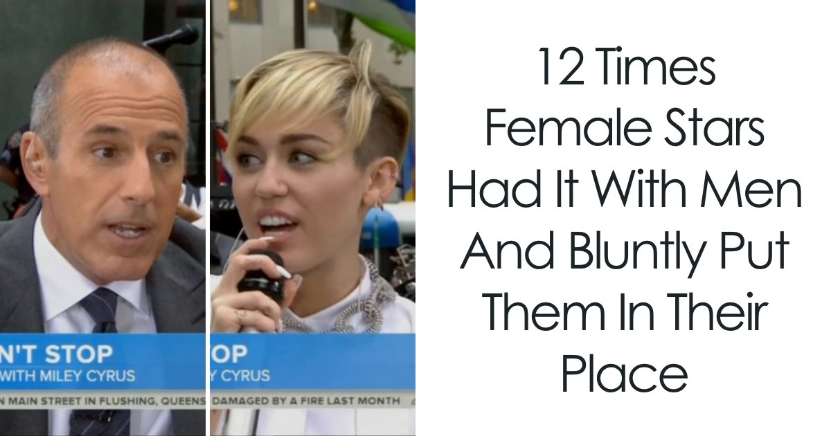 12 Times Female Stars Shut Down Men So Hard It Was Glorious