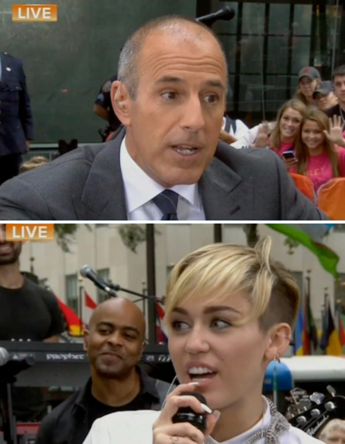 Miley Cyrus X Matt Lauer
