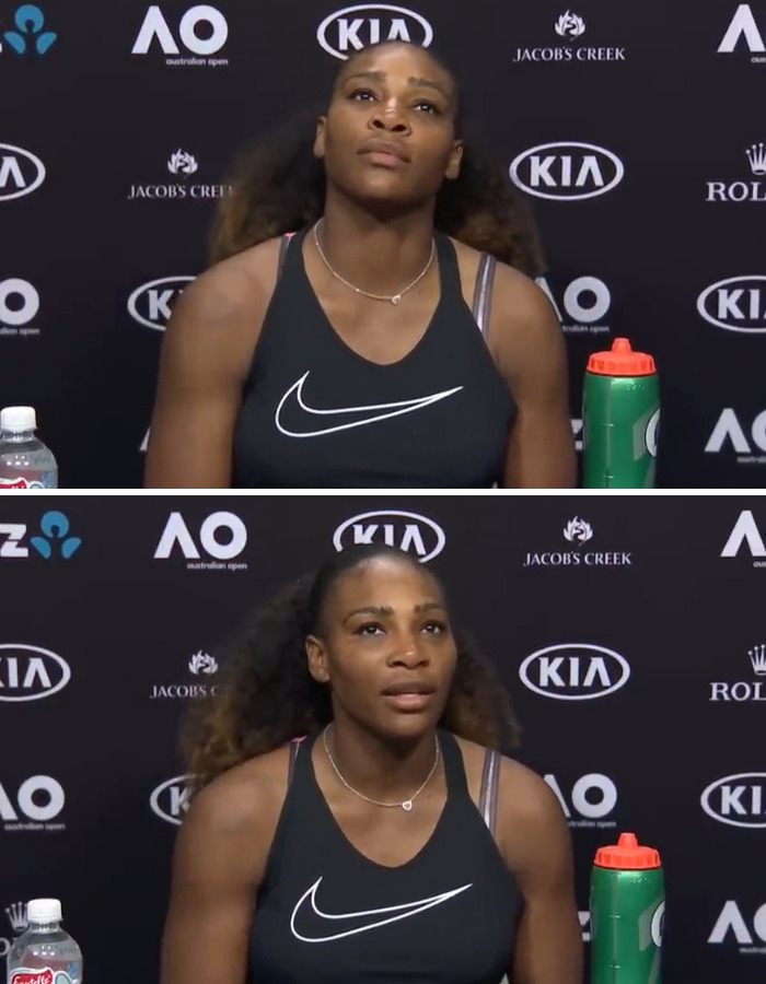 Serena Williams X Male Reporter