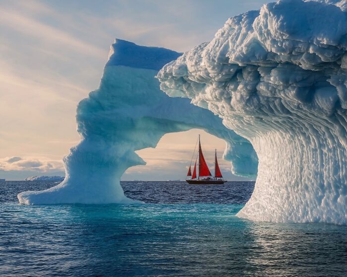 That Iceberg Arch Moment By Andy Marty
