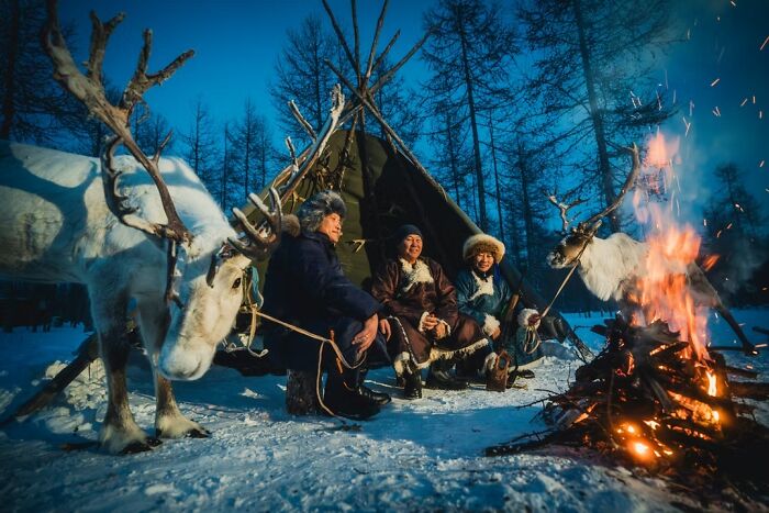 Campfire Vibes With Reindeer Herders By Khaichuin Sim