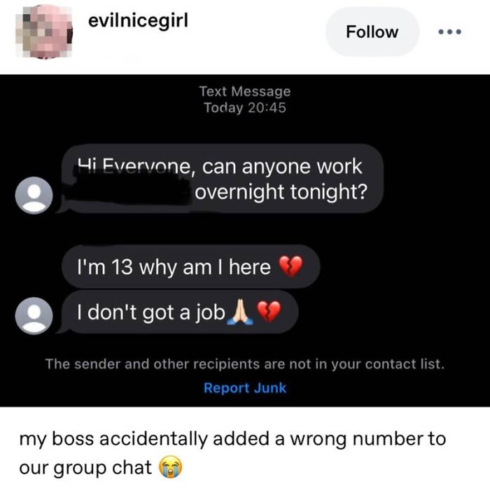 Boss’s Newbie Text Fails