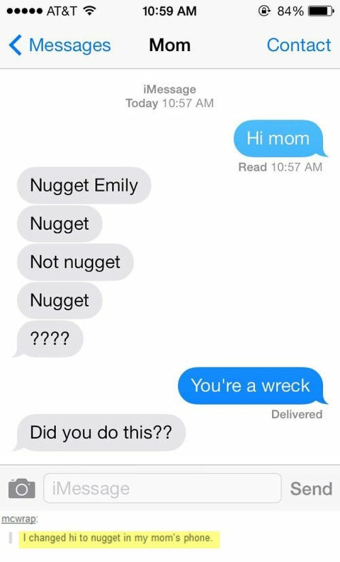 Emily Takes Over Mom’s Phone