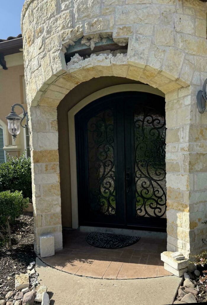 Rare Sight: A McMansion 'Shedding Its Summer Skin'