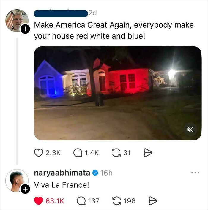 “Make Your House Look Like a Flag! Because Freedom!”