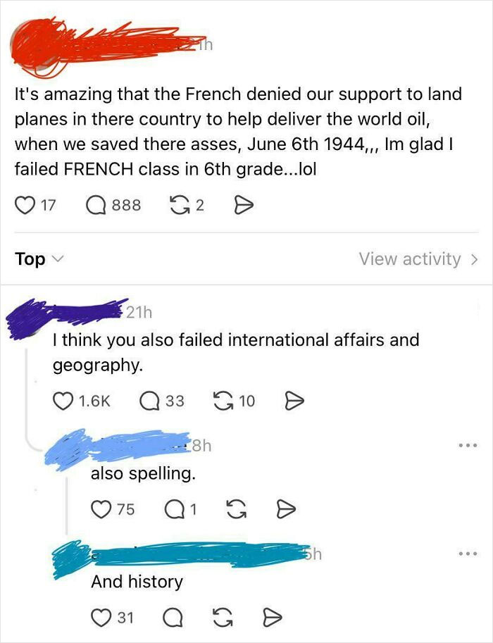 “Glad I Flunked French—Who Needs It Anyway?”