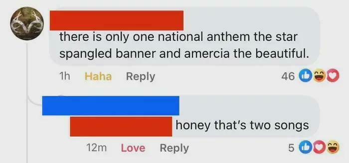 "There’s Only One National Anthem, Period"