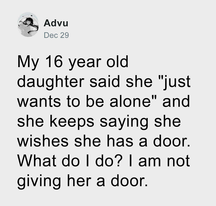 Do You Really Wonder Why That Kid Needs a Door?