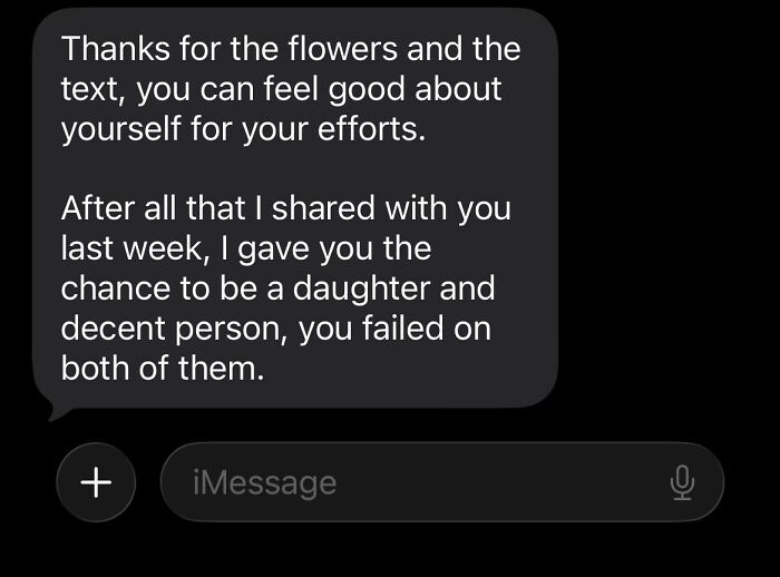 Mom’s Comeback to Flowers for Mother’s Day Is Priceless