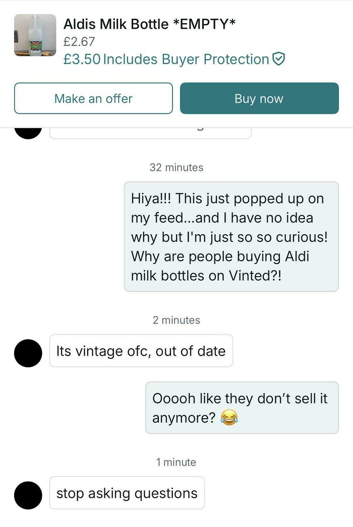This Vinted Exchange Was Absolutely Legendary