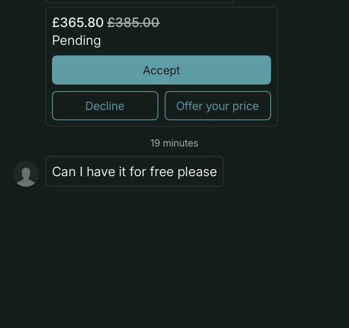 Asking For My Item… For Free?