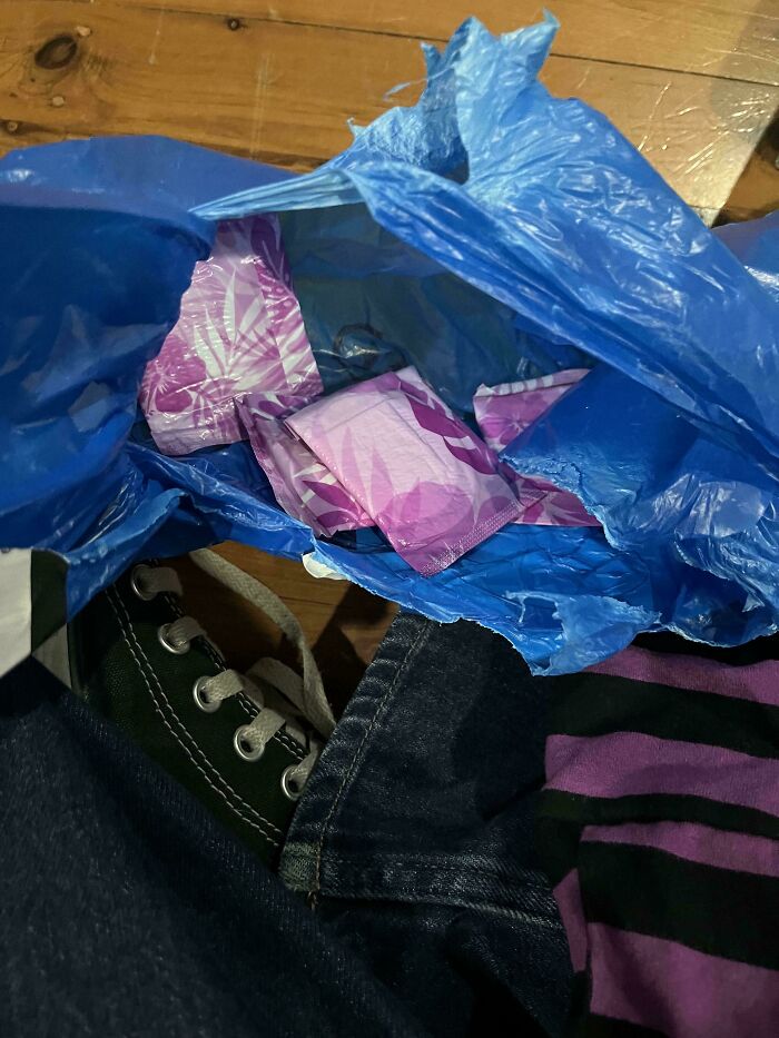 Bought A Jumper, Got 4 Unused Pantyliners. What?
