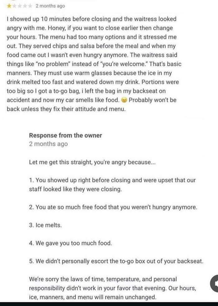 Too Much Food? The Horror!