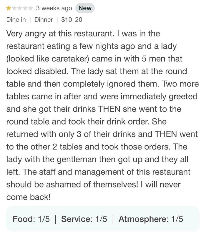 Review For The Restaurant I Work At... Ouch