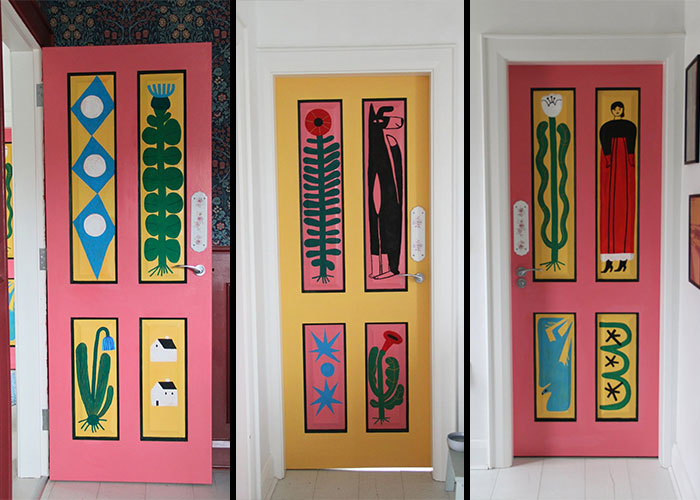 Painted the Doors Upstairs To Beat January Blues!