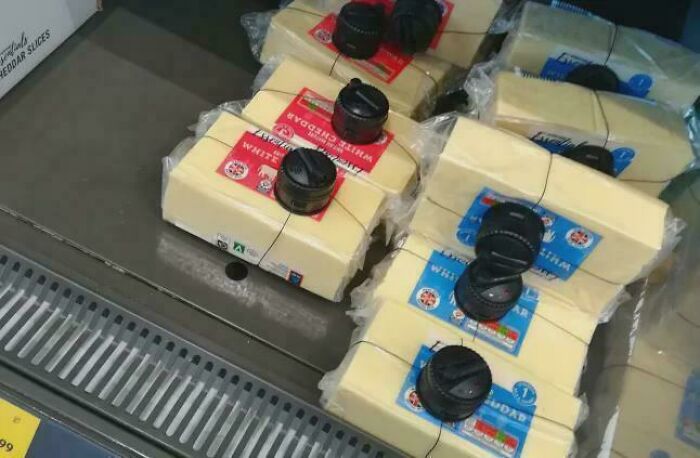 Security Tag Strikes Again. On Cheese?!