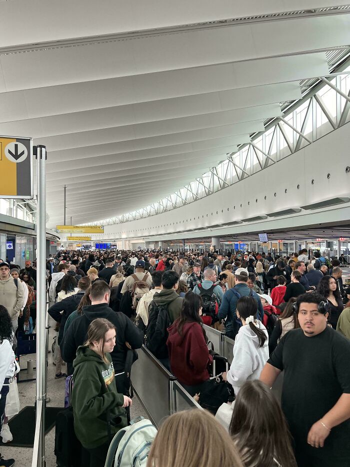 Security Line At JFK Airport Right Now. Brace Yourself.