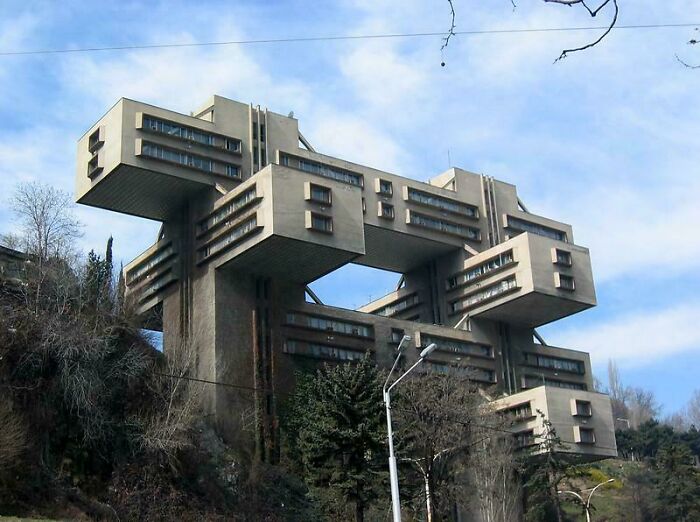 Soviet-Era Ministry of Highways Building in Georgia – Concrete with an Attitude