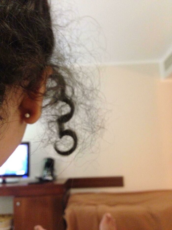 My Little Sister’s Hair Formed The Number 5. Who Needs Styling Products?